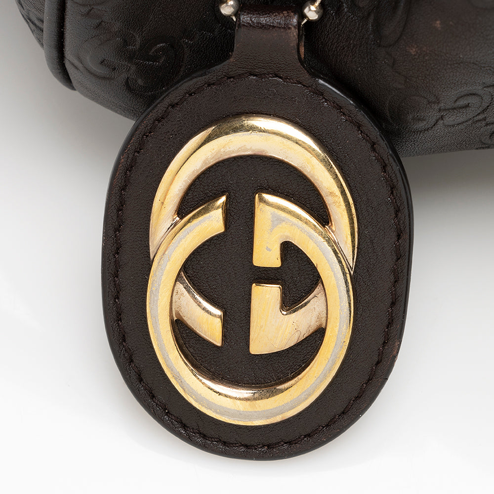 Gucci Guccissima Leather Sukey Satchel (SHF-21288)