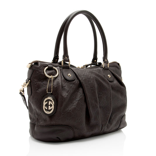 Gucci Guccissima Leather Sukey Large Satchel (SHF-lHKBBq)