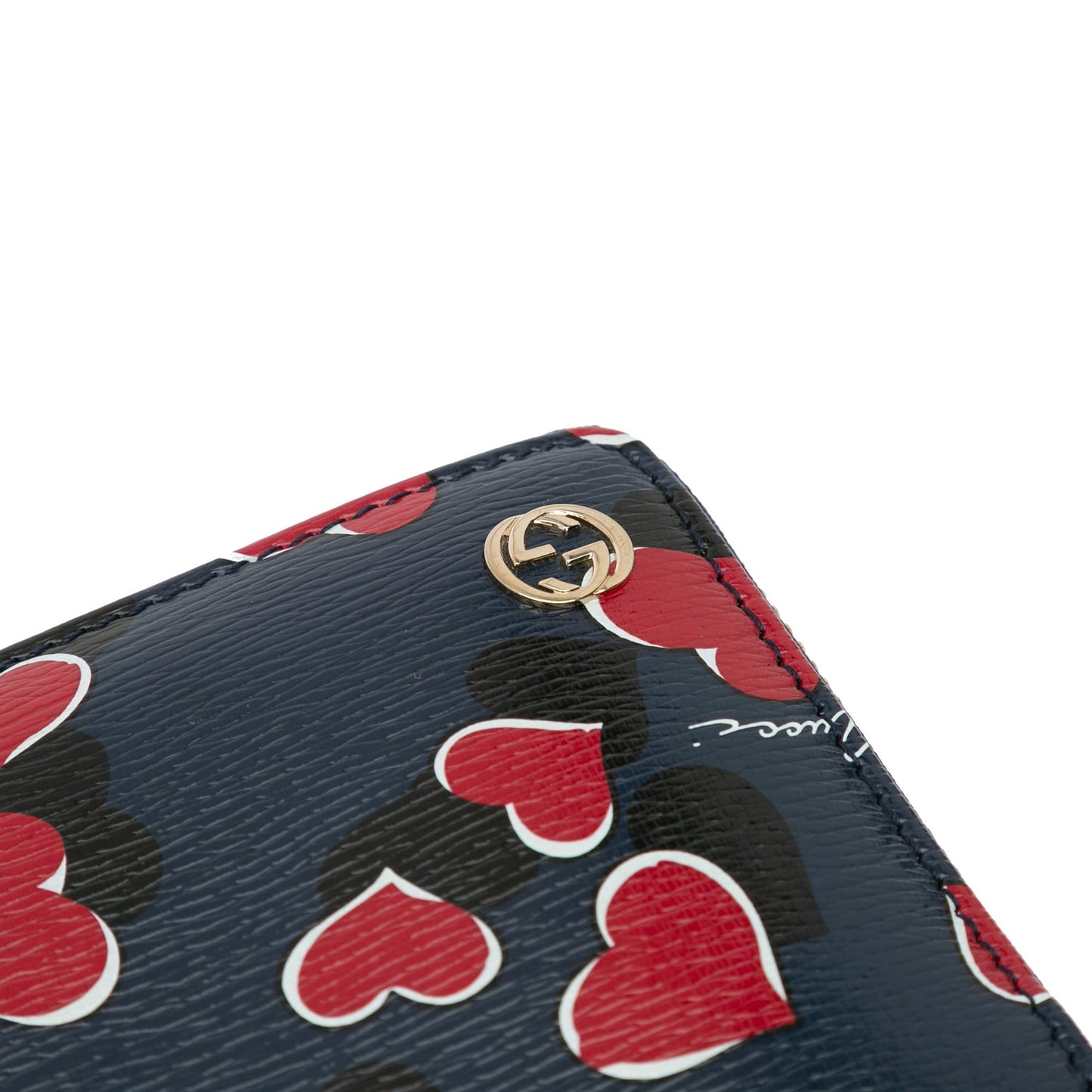 Gucci Heartbeat Leather Zip Around Long Wallet (SHG-zxOFLt)
