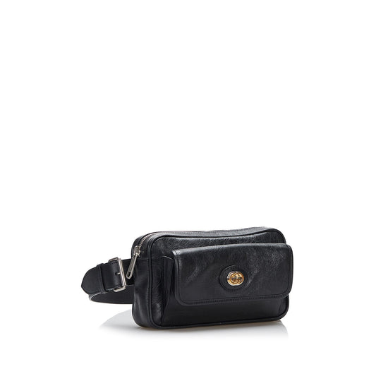 Gucci Interlocking G Morpheus Leather Belt Bag (SHG-5tPQ6y)