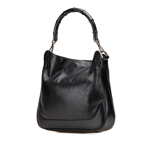 Gucci Leather Bamboo Satchel