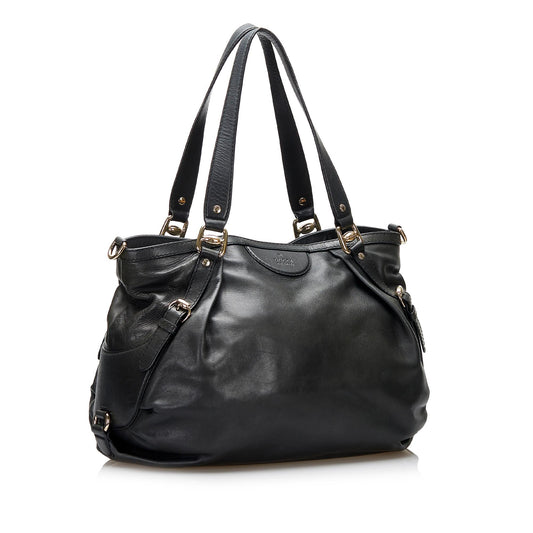 Gucci Leather Bridle Satchel (SHG-XrssV0)