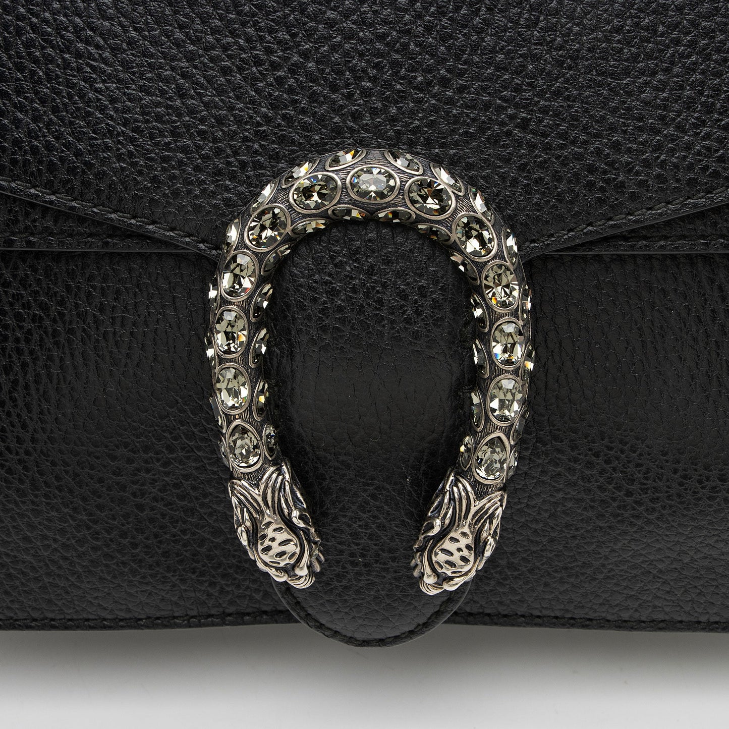 Gucci Leather Crystal Dionysus Medium Shoulder Bag