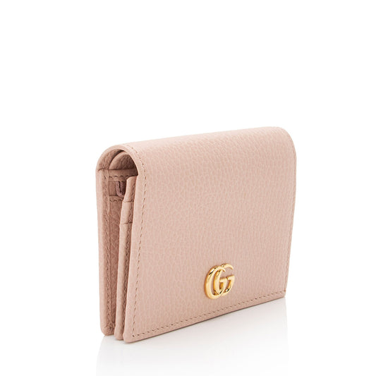 Gucci Leather GG Marmont Card Case (SHF-6RLRCz)