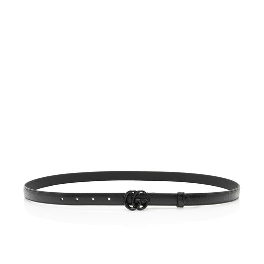 Gucci Leather GG Marmont Slim Belt - Size 38 / 95 (SHF-qhYNB2)