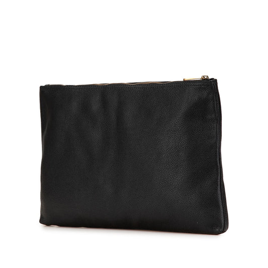 Gucci Leather Logo Clutch Bag
