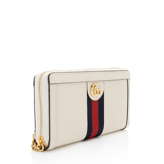 Gucci Leather Ophidia Zip Around Wallet (SHF-Ddjs3y)