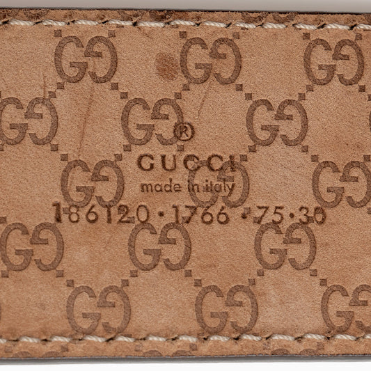 Gucci Leather Queen Belt - Size 30 / 75 (SHF-qLYPhJ)
