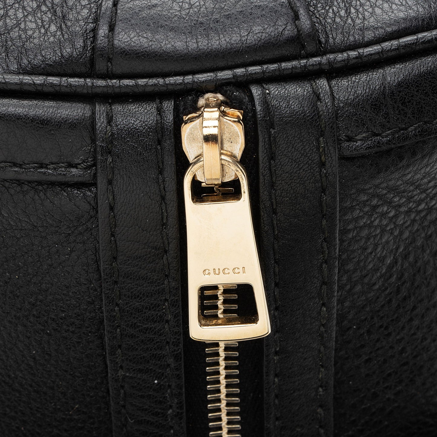 Gucci Leather Vintage Web Joy Medium Boston Bag