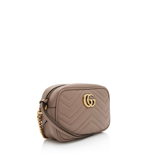 Gucci Matelasse Leather GG Marmont Mini Bag (SHF-diq8aj)