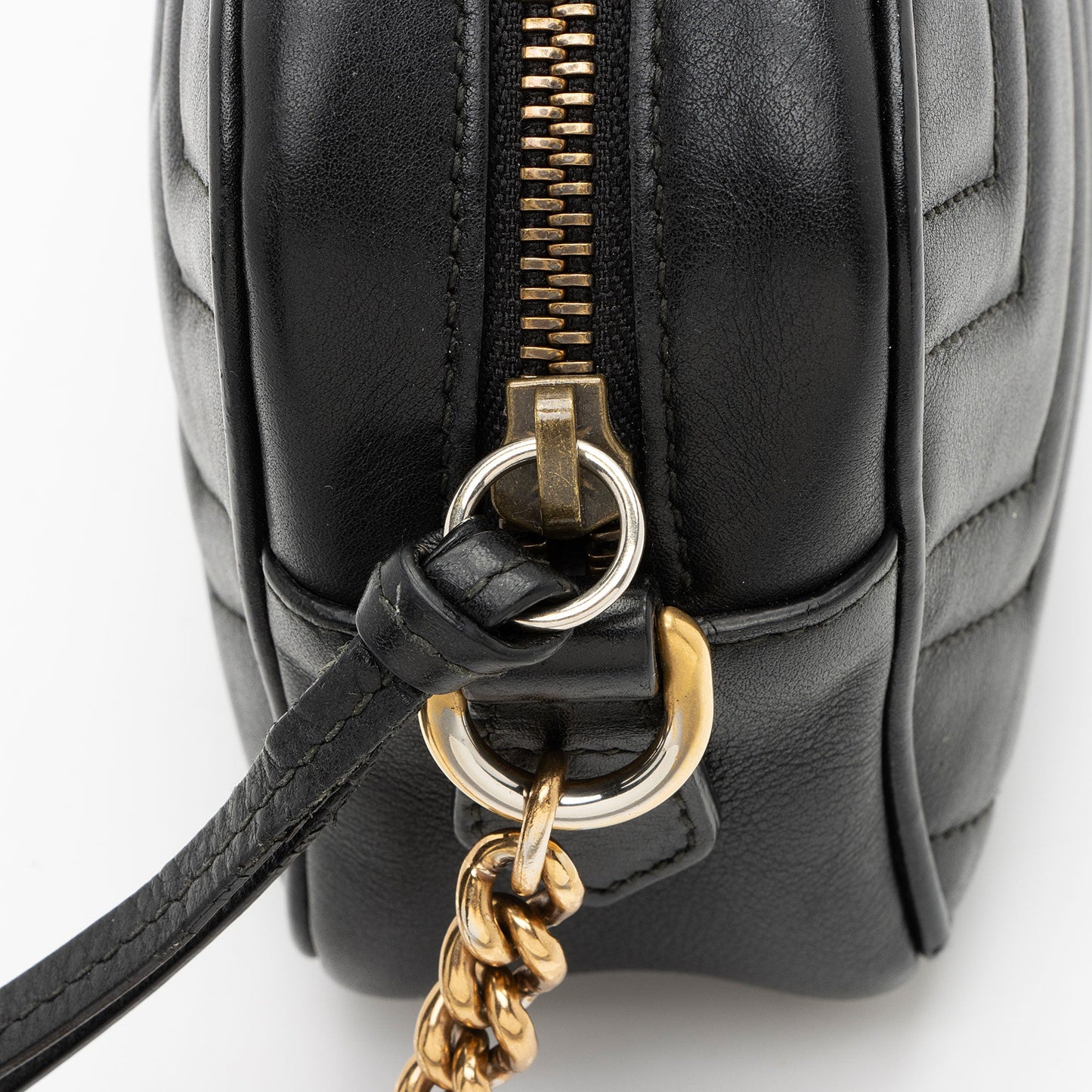 Gucci Matelasse Leather GG Marmont Mini Camera Bag