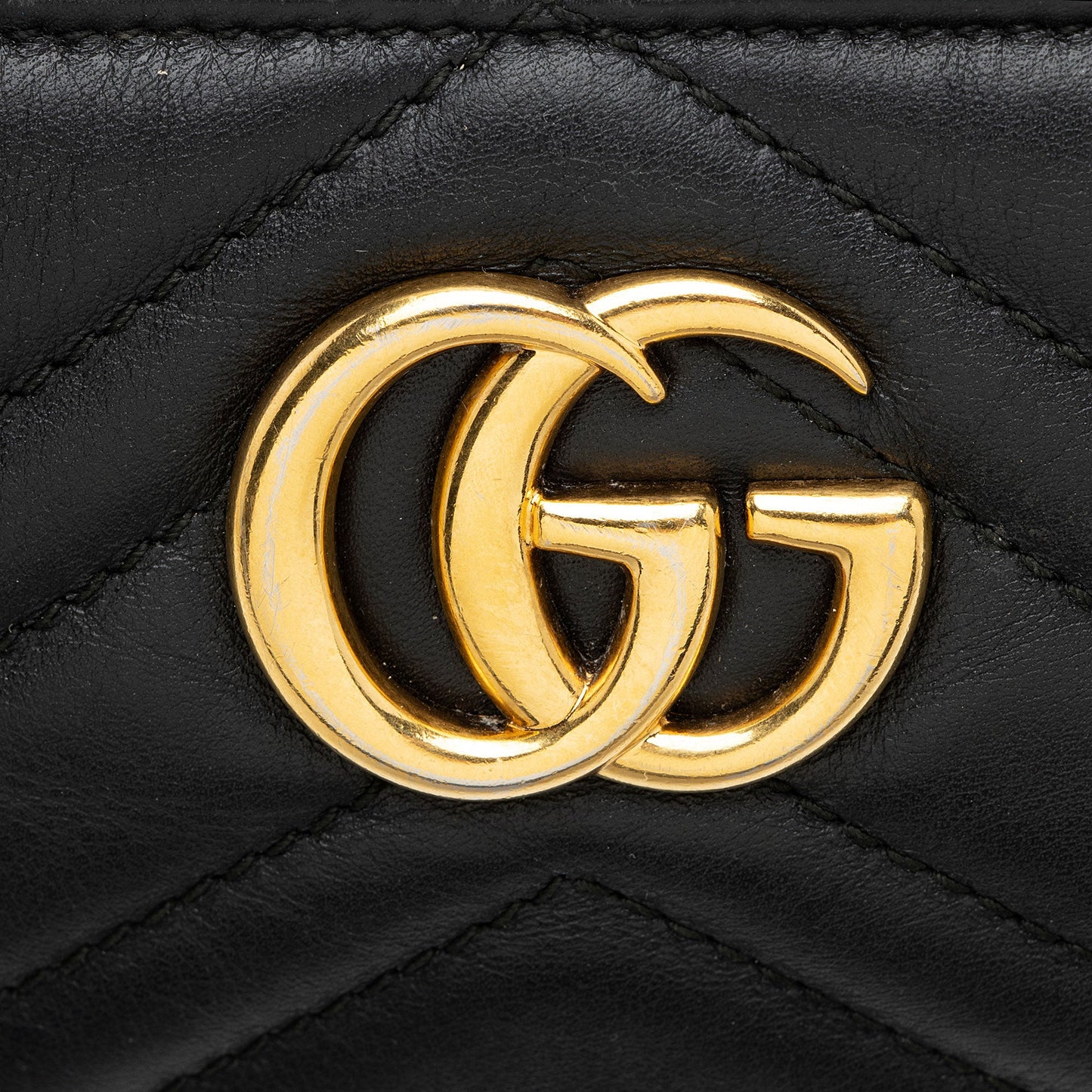 Gucci Matelasse Leather GG Marmont Mini Chain Bag