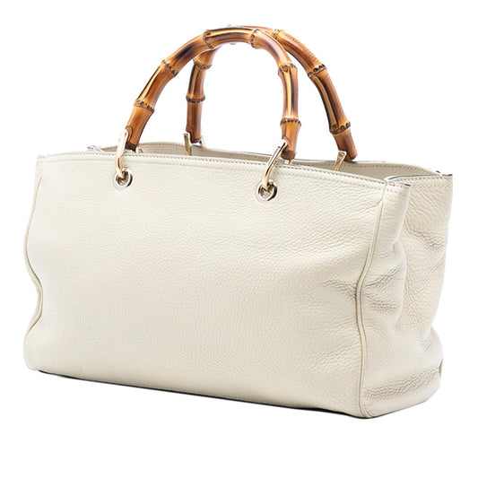 Gucci Medium Calfskin Bamboo Shopper Satchel