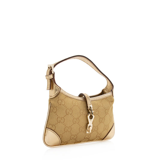 Gucci Metallic GG Canvas Jackie Mini Shoulder Bag (SHF-20747)