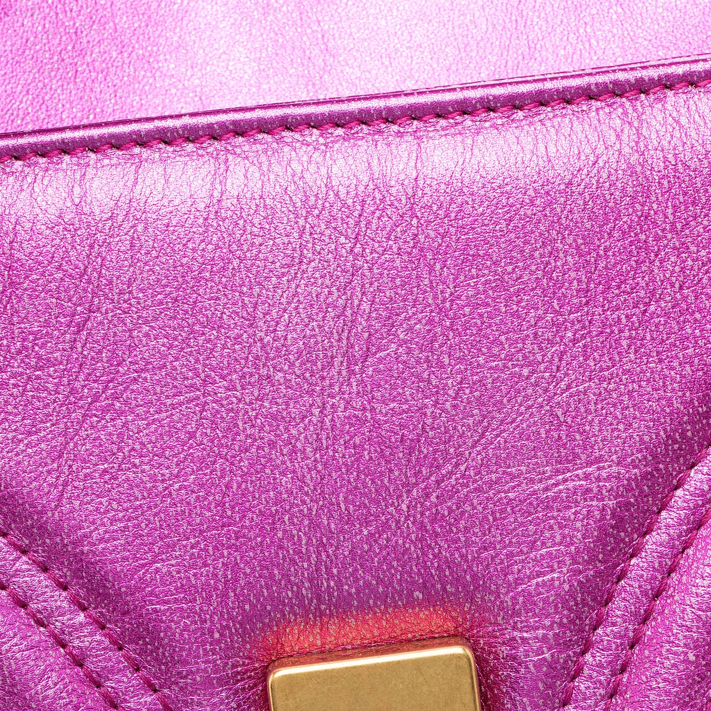 Gucci Metallic Matelasse Leather GG Marmont Mini Shoulder Bag (SHF-22837)