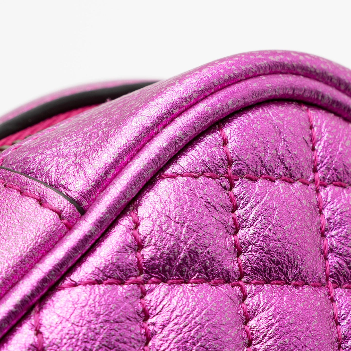 Gucci Metallic Quilted Leather Trapuntata Small Shoulder Bag