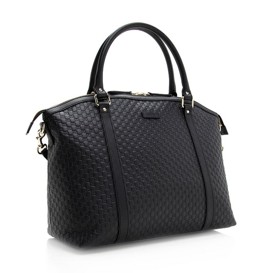 Gucci Microguccissima Leather Dome Large Satchel (SHF-19602)