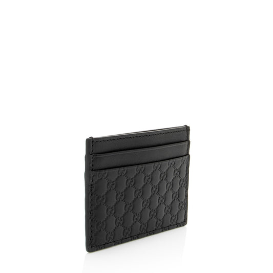 Gucci Microguccissima Leather Signature Card Case (SHF-RZgd8D)