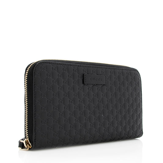 Gucci Microguccissima Leather Zip Wallet (SHF-19477)