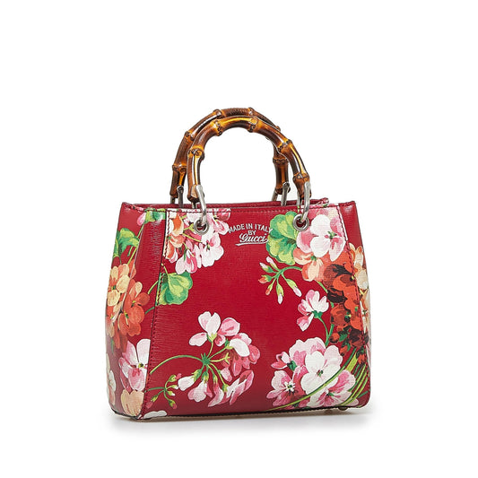 Gucci Mini Blooms Bamboo Shopper (SHG-00UAfn)