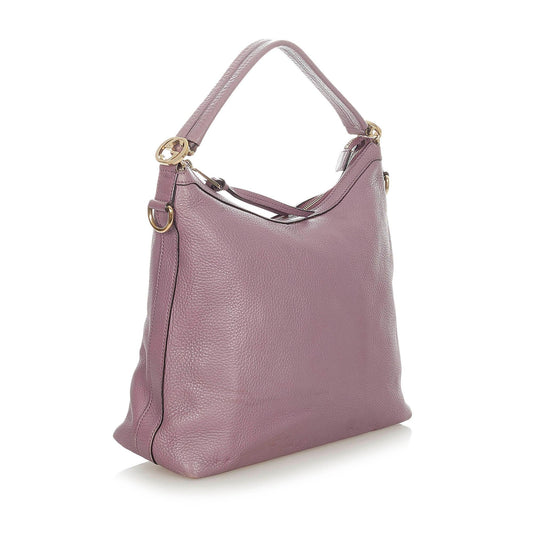 Gucci Miss GG Leather Satchel (SHG-21340)