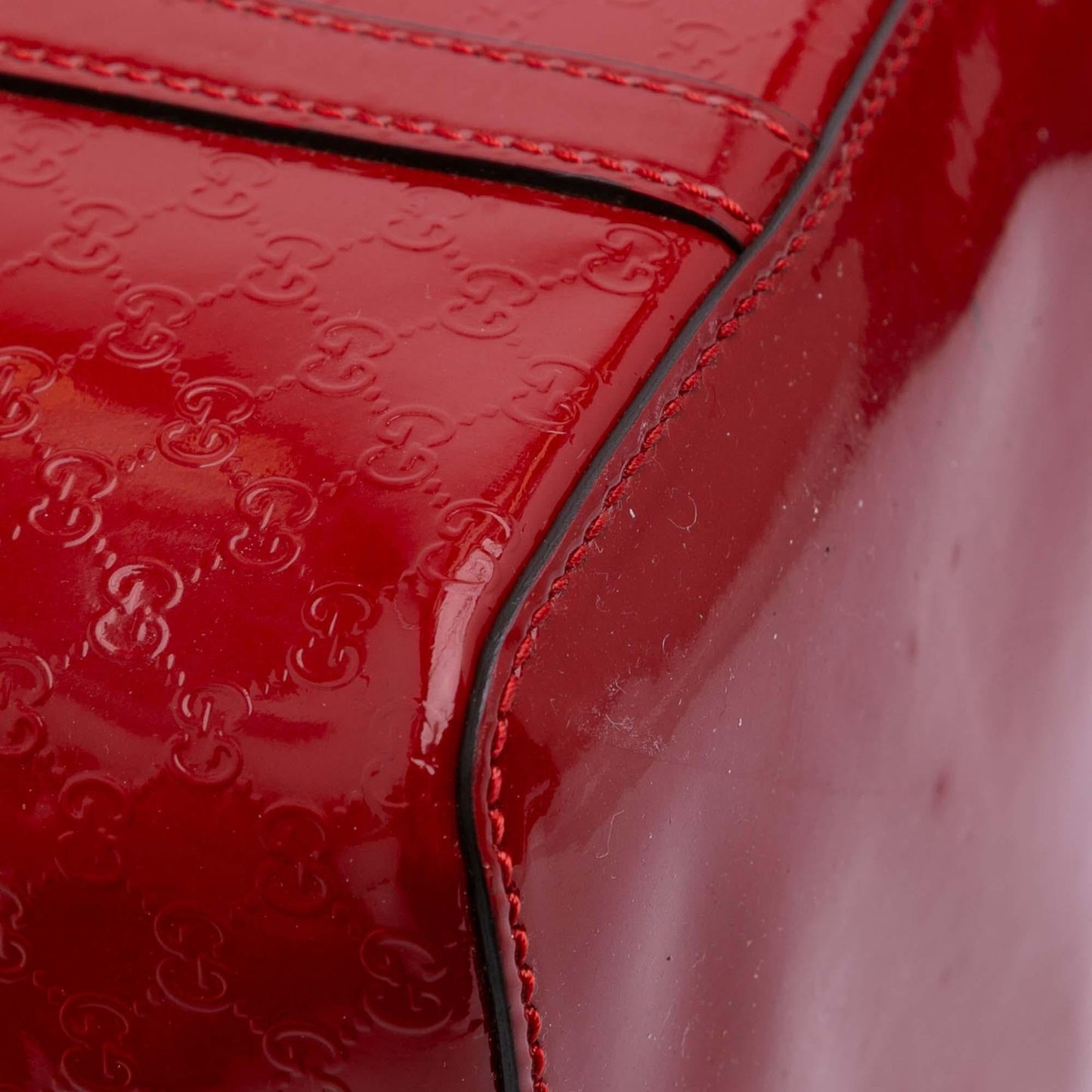 Gucci Patent Microguccissima Nice Tote