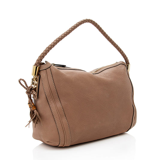 Gucci Pebbled Leather Medium Bella Hobo - FINAL SALE (SHF-18424)