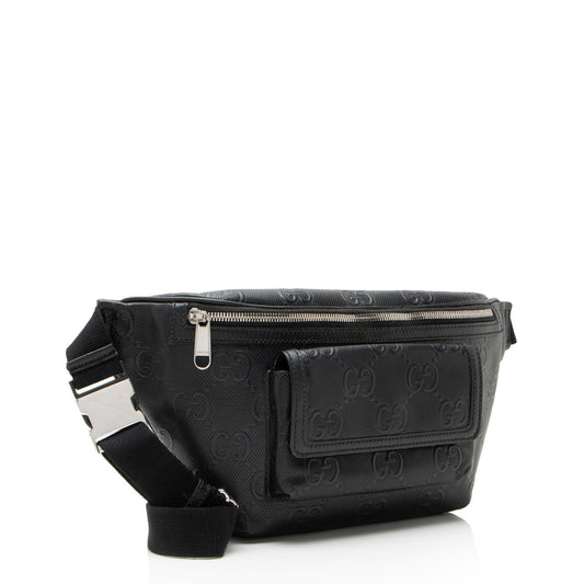 Gucci Perforated GG Embossed Pocket Belt Bag