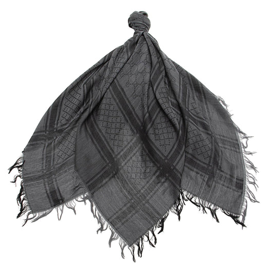 Gucci Silk Wool GG Diamante 140cm Shawl