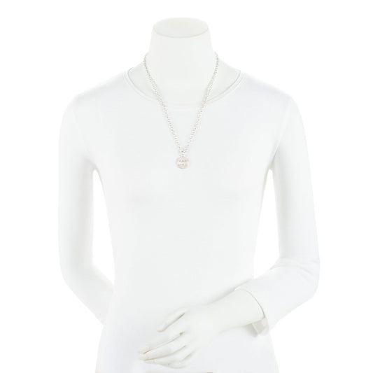 Gucci Sterling Silver Interlocking GG Necklace (SHF-nriOUx)