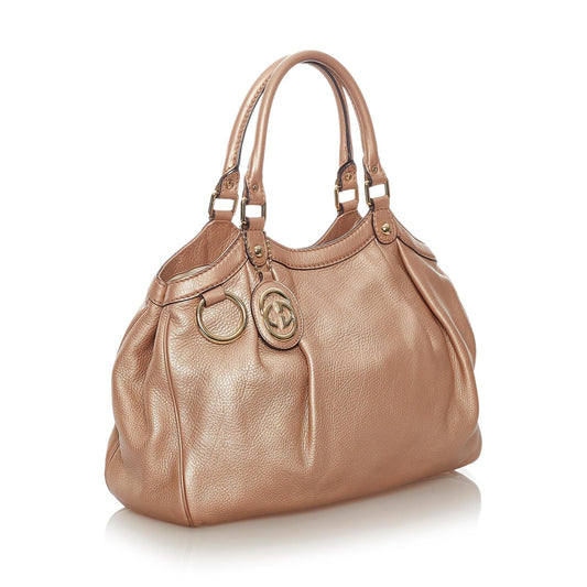 Gucci Sukey Leather Tote Bag (SHG-27549)