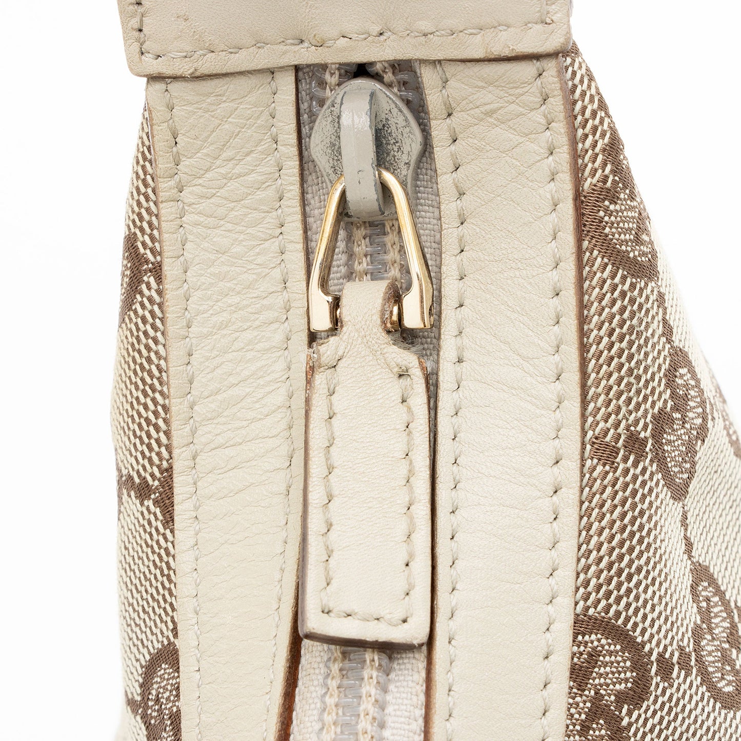 Gucci Vintage GG Canvas Front Pocket Shoulder Bag