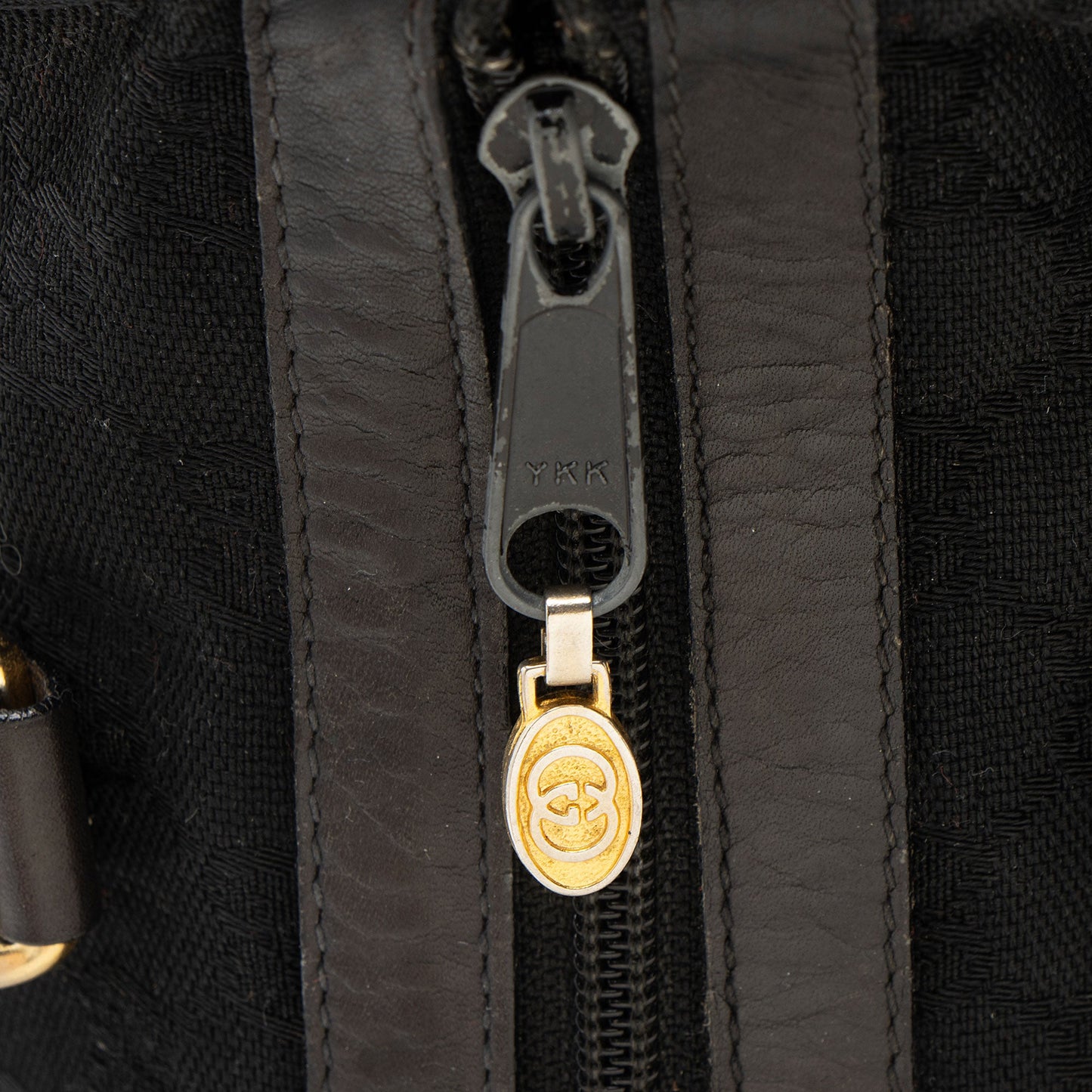 Gucci Vintage GG Canvas Web Small Boston Bag