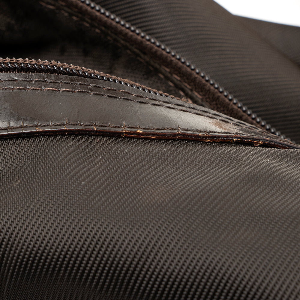 Gucci Vintage Nylon Bamboo Shoulder Bag - FINAL SALE (SHF-19746)