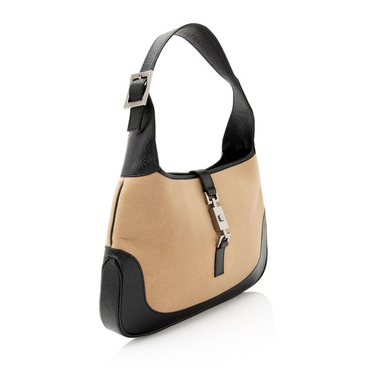 Gucci Vintage Wool Jackie Shoulder Bag