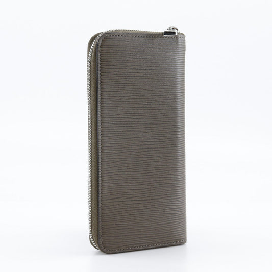 LOUIS VUITTON Long Wallet Purse M60967 Epi Leather Brown Vertical Zippy wallet