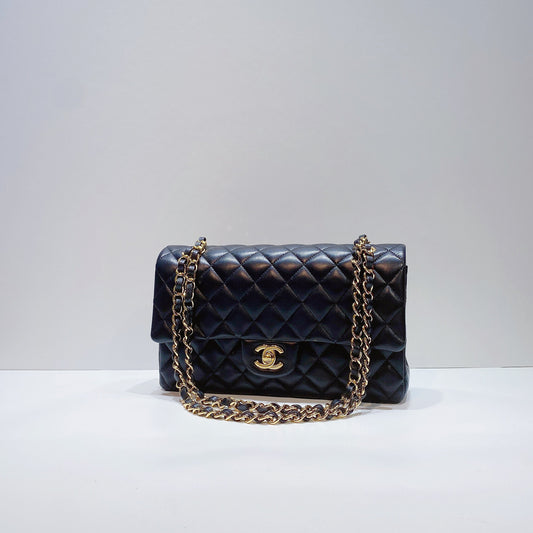 No.3709-Chanel Lambskin Classic Flap Bag 25cm