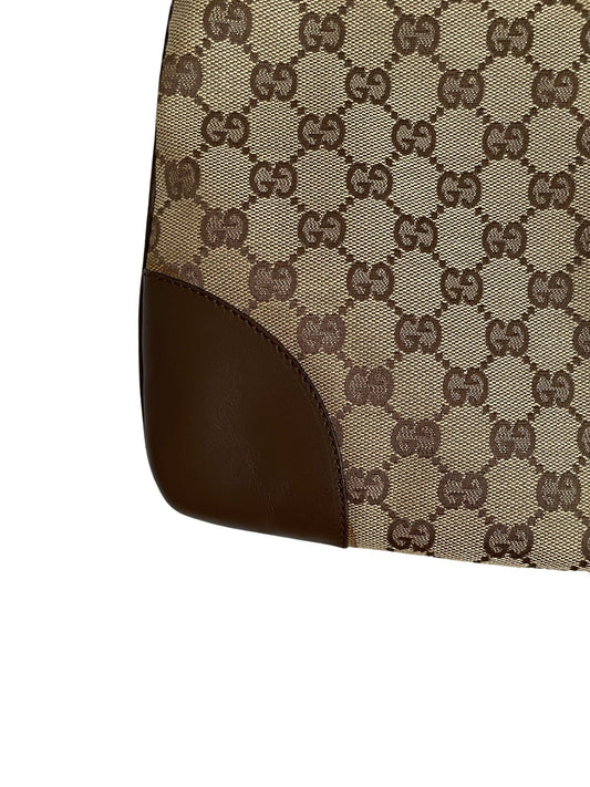 Luxury Gucci Jackie Beige & Brown Jacquard Leather Bag