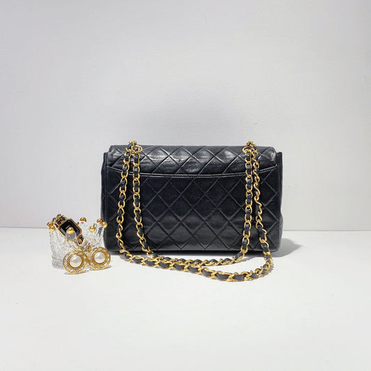 No.3893-Chanel Vintage Lambskin Flap Bag