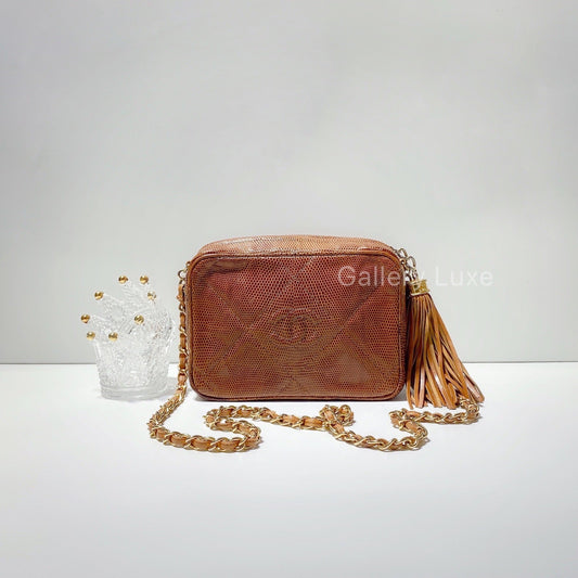 No.2543-Chanel Vintage Lizard Camera Bag
