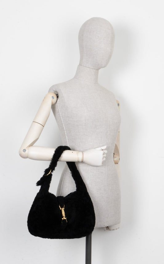 Luxury Gucci Trending 2025 1961 Shearling Jackie Black