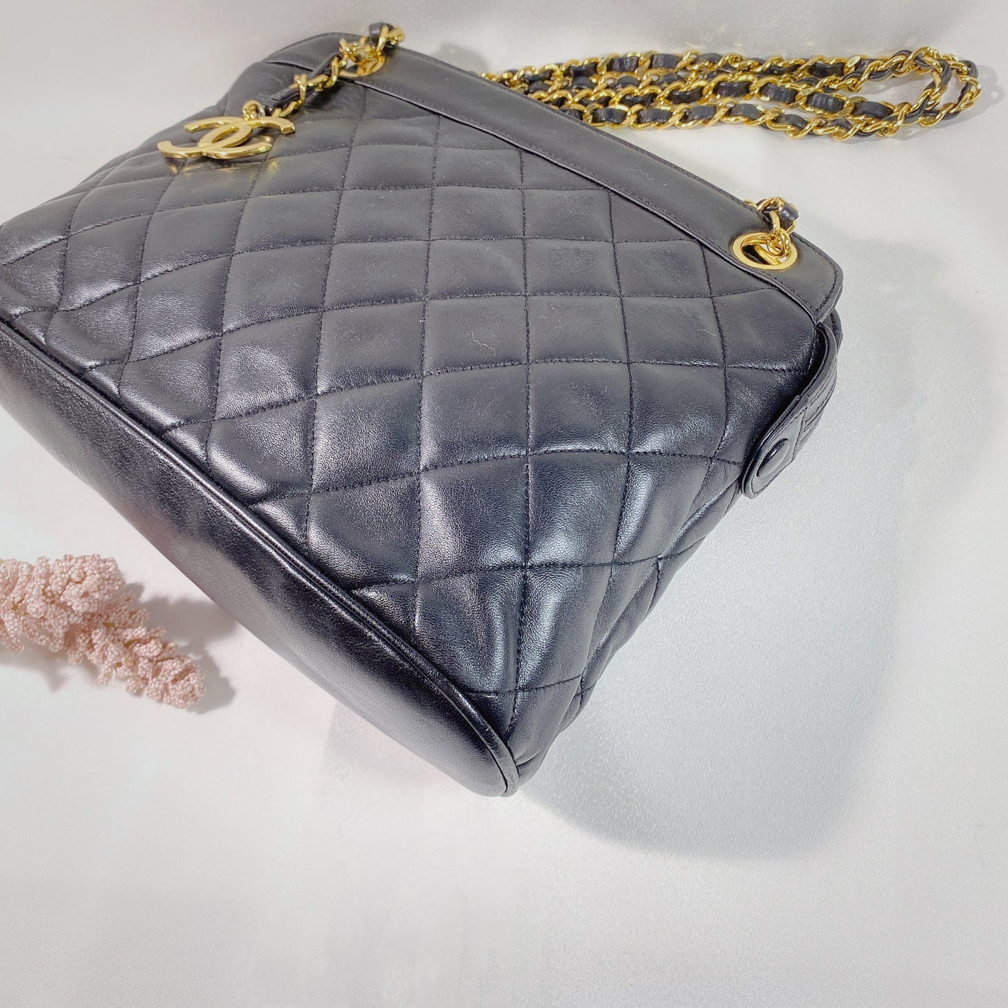 No.2329-Chanel Vintage Lambskin Shoulder Bag