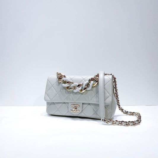 No.3653-Chanel Lambskin Elegant Chain Flap Bag