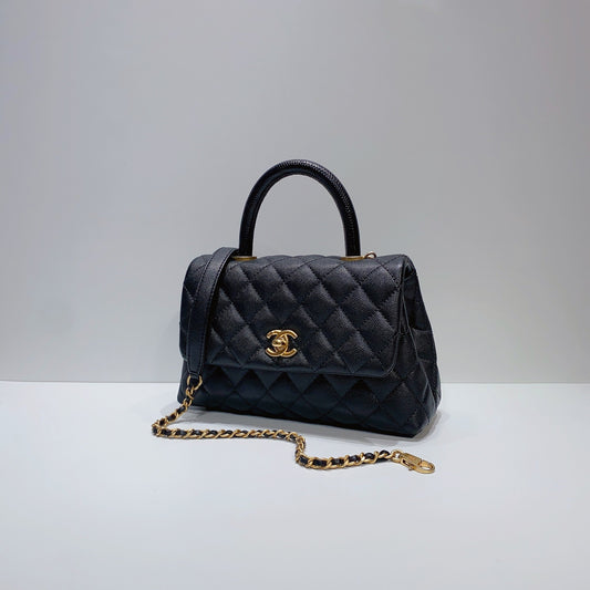 No.3762-Chanel Small Lizard Coco Handle