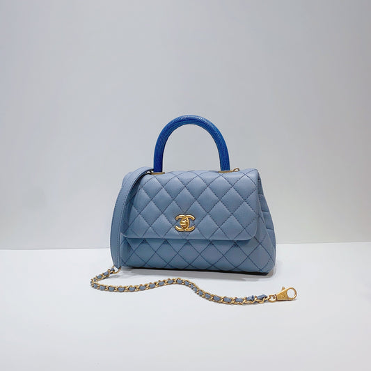 No.3769-Chanel Small Lizard Coco Handle