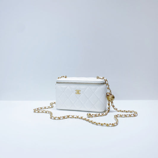No.3675-Chanel Pearl Crush Vanity With Chain (Brand New / 全新)