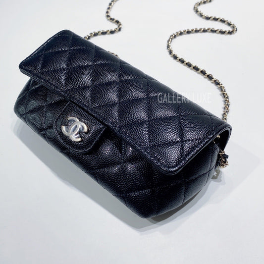 No.001309-Chanel Caviar Glasses Case With Classic Chain (Brand New / 全新貨品)