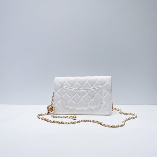 No.3559-Chanel Pearl Crush Wallet On Chain