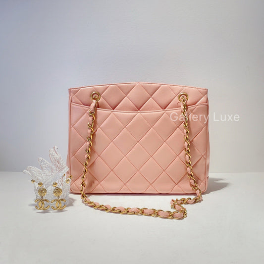 No.2283-Chanel Vintage Lambskin TurnLock Shoulder Bag