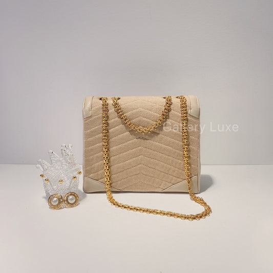 No.2298-Chanel Vintage Lambskin Cotton Flap Bag